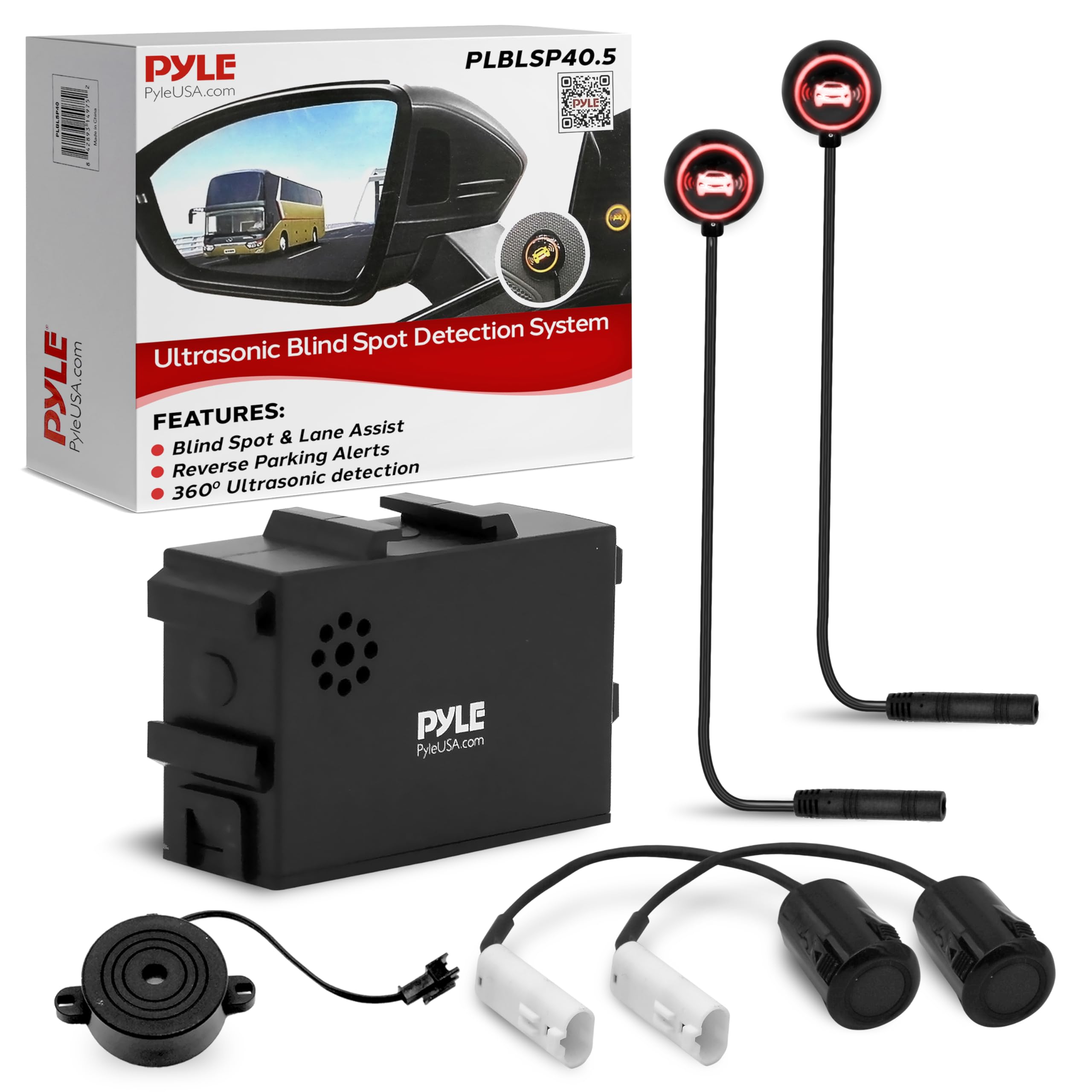 Amazon.com: Pyle Ultrasonic Blind Spot Detection System, BSD